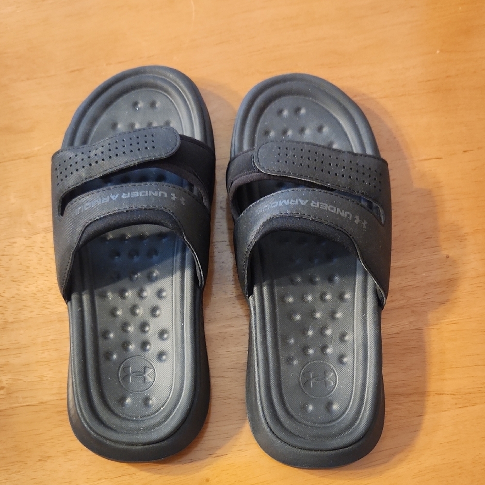 Under Armour Black Slide Sandals NWOT